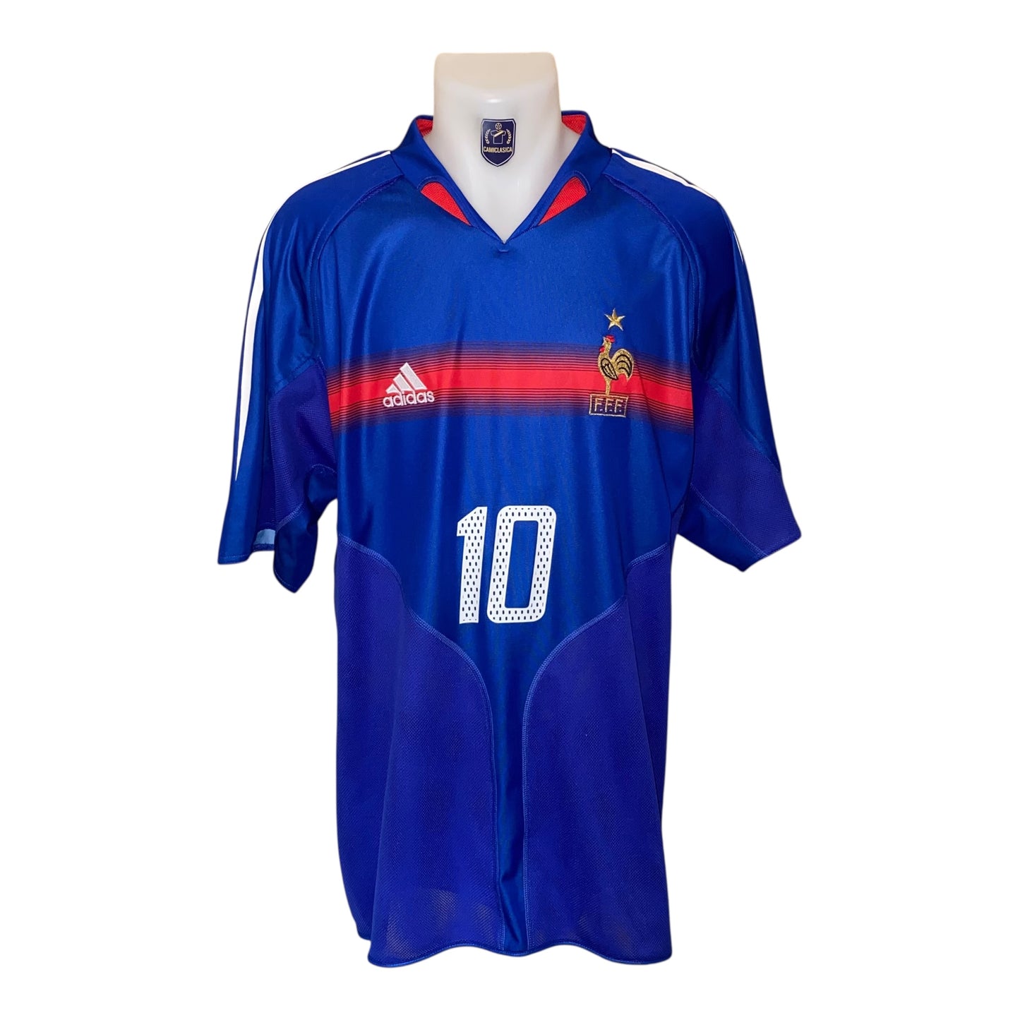 Camiseta retro Francia 2004 Zidane Local
