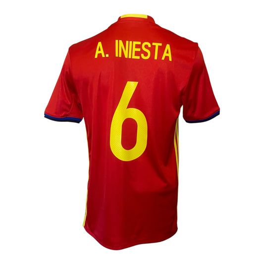 Camiseta España 2016 Iniesta local 