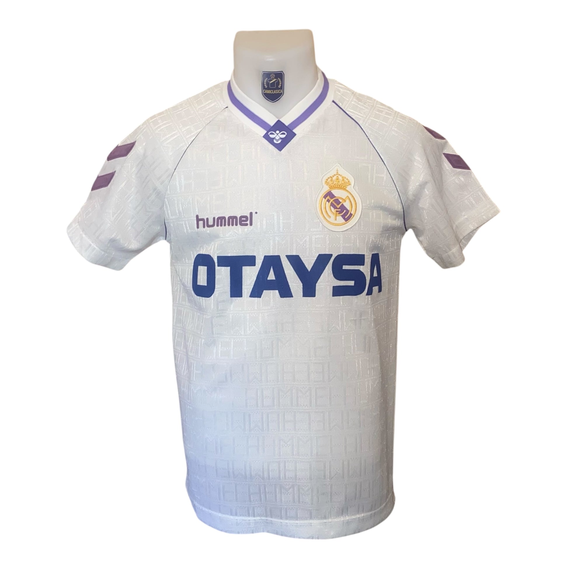 Camiseta retro Real Madrid 90/91 local niño