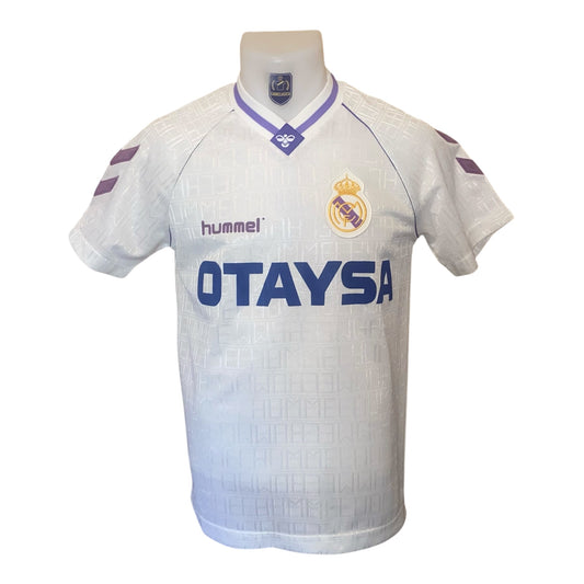 Camiseta retro Real Madrid 90/91 local niño