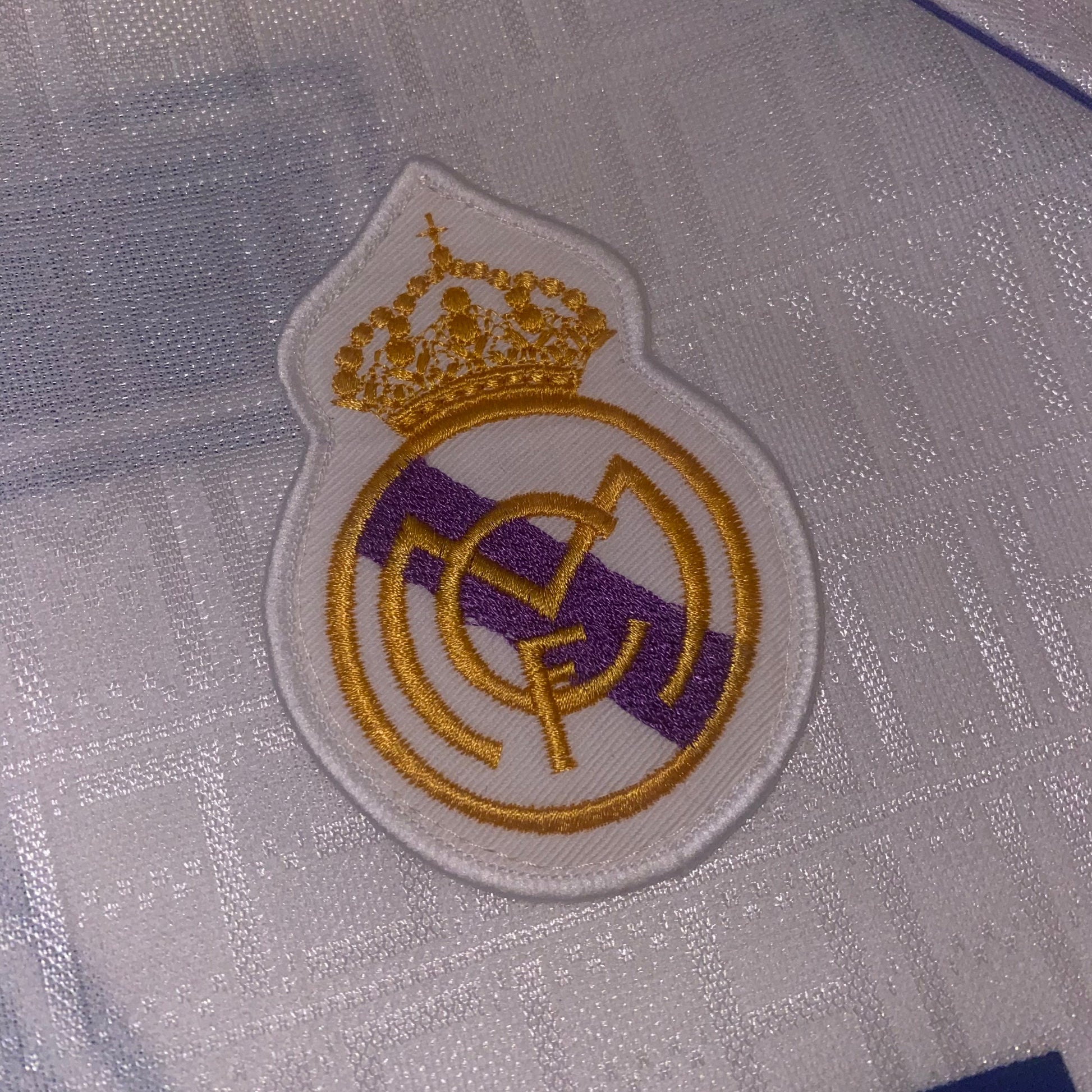 Camiseta retro Real Madrid 90/91 local niño