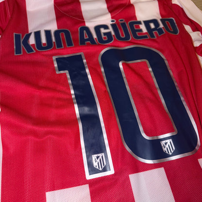 Atletico de Madrid 08/09 local #10 Kun Aguero L